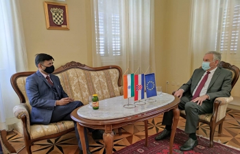 H.E. Ambassador Raj Kumar Srivastava met with Dubrovnik County Prefect Mr. Nikola Dobroslavic & discussed cooperation in the field of healthcare, digital technology, education, tourism & culture for further strengthening India & Croatia G2G, B2B & P2P connections.