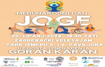 The Embassy of India, Zagreb invites you to take part in the Central celebration of the 10th International Day of Yoga 2024 with the special guest Goran Karan.