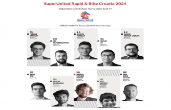The SuperUnited Rapid & Blitz Croatia 2024 will be held 10th-14th July in the City of Zagreb with participation of   Chess prodigies Gukesh Dommaraju & Vidit Gujrathi. Hrvatski šahovski savez, Grad Zagreb 