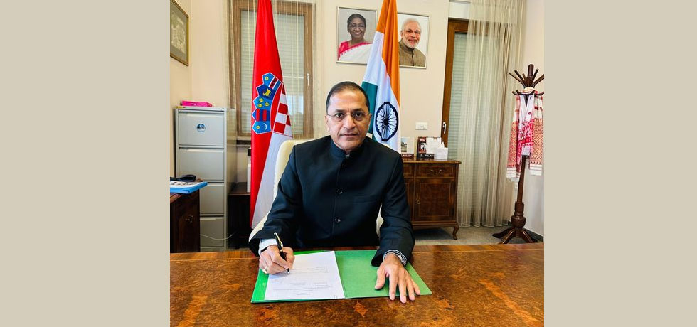 Mr. Arun Goel assumed charge as Ambassador of India to the Republic of Croatia on 3rd October, 2024 at the Embassy of India to Croatia. 