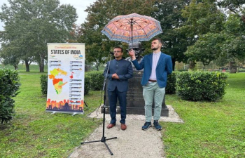 On the occasion of 155th Birth Anniversary of Mahatma Gandhi, the Embassy of India, Zagreb organized a floral tribute event on 2nd October 2024 at the Mahatma Gandhi bust, Park Bundek, Novi Zagreb. 