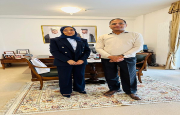 Ambassador Arun Goel was welcomed by Ambassador of Qatar, H.E. Ms. Asma Naji Hussein Salim Al. Both officials agreed on the increasing importance of Middle Eastern relations in India's foreign policy. 